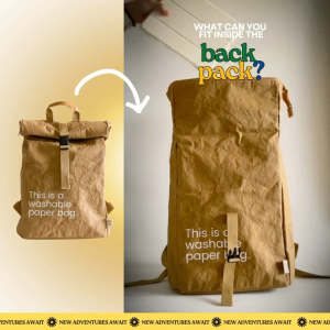 New Earth Washable Paper Backpack