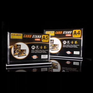 พร้องส่ง ป้ายตั้งโต๊ะ แบบ ป้ายอะคริลิค พร้อม ป้ายโชว์สินค้า ป้าย ป้ายพลาสติกใส ป้ายโชว์สองหน้า ขนาด A4 แนวตั้ง แนวนอน