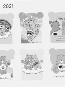 หวีจับคู่กระจกการ์ตูนแฟชั่น ของขวัญ กะทัดรัด และพกพาสะดวกJZ