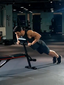 MH Bench Dudukan Pergelangan Kaki Portabel dengan Roda Alat Fitness Gym Multifungsi Tahan Berat 400KG