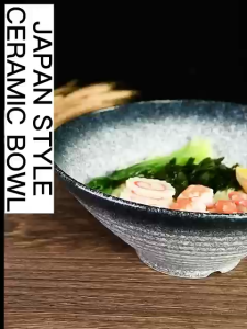 J Ceramics Set Series Japanese Ramen Bowl with Soup Spoon Creative High Quality Design