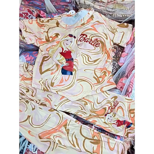 SweetKids พร้อมส่งจากกทม🌸ชุดเซ็ทเด็ก น่ารักๆ 🍓เสื้อแขนสั้นกางเกงขายาว พิมพ์ลายการ์ตูน ทรงหลวมลําลอง สองชิ้น รุ่นใหม่ ฤดูร้อน