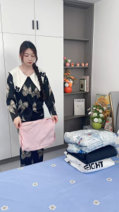 Túi vải nén lưu trữ quần áo xếp gọn hành lý trong vali đi du lịch tiết kiệm không gian Akii Home TD111