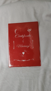 Marriage certificate holder (Red) A4 size