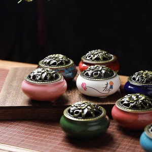 กระถางธูปเล็ก/ใหญ่ ที่จุดกำยาน เซรามิค ที่ใส่ธูป ที่วางกำยานไซต์เล็ก/ใหญ่ ไว้พระพิฆเนศ ไว้พระแม่อุมา ไว้พระศิวะ ไว้พระแม่กาลี