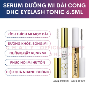 Serum dưỡng mi dài cong dày bóng chống rụng DHC Premium Extra Beauty Eyelash Tonic 6.5ml Nhật