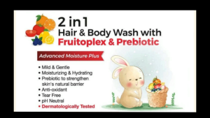 [Tollyjoy] 2 in 1 Hair & Body Wash with Fruitoplex & Prebiotic - 18554