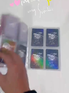 7 Ring A5 20Page Four Pocket Loose-leaf Kpop Album Storage Buckle Card Photocard Sleeve Album Colorful Postcard Sleeve