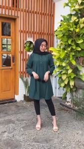 Tunik wanita//atasan baju muslim//muslim wanita//baju tunik