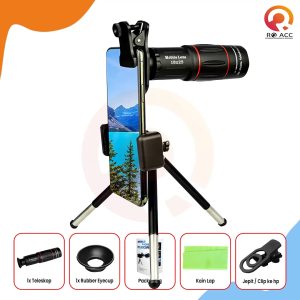 [RO ACC] APEXEL TELESKOP TEROPONG LENSA ZOOM LENS KAMERA HP 18X TELEZOOM LENSA HANDPHONE UNIVERSAL