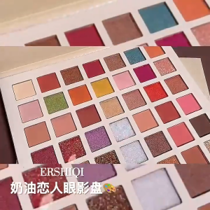 ErshiQi 42Colors Eyeshadow Palette Professional Matte Glitter Eye Makeup Set Long Lasting Eye Shadow