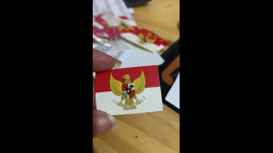 STIKER PIPI MERAH PUTIH STIKER INDONESIA 2 PCS STIKER BENDERA HUT RI