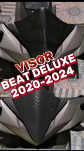 VISOR WINDSHIELD BEAT NEW DELUXE 2020-2024 HITAM CARBON ANTI PECAH