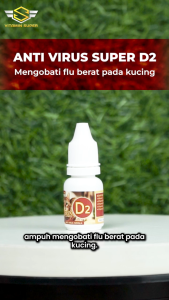 Obat Kucing Anti Virus Super D2 Obat Flu Berat Panleu Calici Distemper Mencret Sariawan Lemes Muntah Pipis Darah