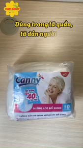 Combo 10 miếng lót bổ sung tiết kiệm Canny dán vào tã quần tã dán hoặc quần vải