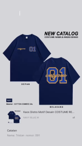 Kaos Simple Motif PSHT & Kaos Custom Nama & Nomor