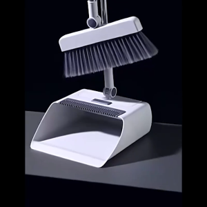 3 in 1 Broom and Dustpan Set Household Broom and Dustpan Set Upgraded 32 Inch Long Handle Broom with Stand Dustpan Combination Set