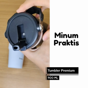 Tumbler Minum Stainless 890ml Custom: Termos Kopi Tahan Panas & Dingin Premium BPA Free Insulated Besar