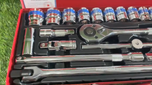 Tool sets Made in Germany 24PCS Socket SET 8mm to 32mm 1/2 Drive with Ratchets sockets Power Handle Sliding Bar flyman tools set original socket tools tools set with box socket wrench set wrench tools set