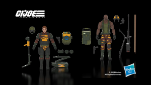 G.I. Joe Classified Series #126 Tiger Force Roadblock Tripwire & M.A.C.L.E.O.D. 2 Collectible 6 Inch Action Figures with 17 Accessories