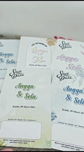 (50PCS) Undangan Pernikahan Lipat LS B