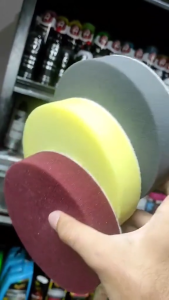 Busa Spon Polish Poles Body Mobil IPO 6 inch Yellow Tebal Polish Pad 6 inch Flat Rotary Polisher