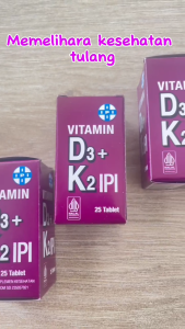 VITAMIN D3 + K2 IPI/ISI 25/VITAMIN TULANG/MENJAGA KESEIMBANGAN KALSIUM