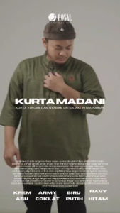 KURTA MADANI ROSAL Koko Kasual Pakistan Muslim Pria Cowok ROSAL