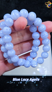 Collection Grade Blue Lace Agate Bracelet