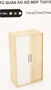 FREESHIP HCM - Tủ Quần Áo Gỗ Cửa Lùa Nội Thất Phòng Ngủ Tatana TU013 – có thiết kế theo yêu cầu