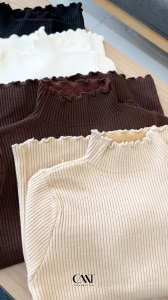 Coatmatter - Lyla wool top เสื้อไหมพรมบุขน