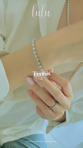 Lulu Moissanite Jewelry Celine Clasic Emerald Cut Tennis Bracelet 16CT Lapis Emas 18K Sertifikat GRA