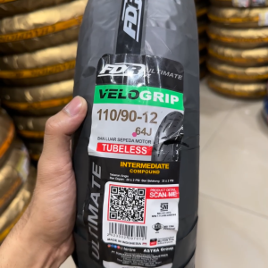 FDR Velogrip 110/90 - 12 Tubeless (TL): Ban Motor Berkualitas Tinggi untuk Penggunaan Sehari-hari