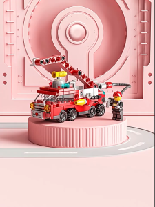 ZHBO Mainan Balok Lego Polisi FireTruck Mobil Block 3D Puzzle Susun Edukasi Mainan Anak Laki-laki 5/6/7/8 tahun