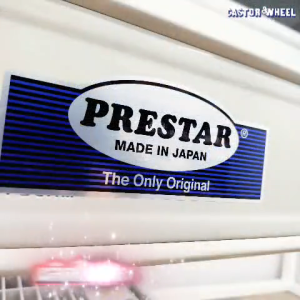 รถเข็นพื้นพลาสติก แบรนด์ Prestar รับน้ำหนัก 200 กก. มือจับพับเก็บได้ รุ่น PM-201