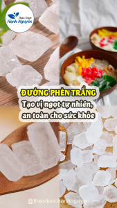 Đường phèn trắng Lam Sơn 100g vị ngọt thanh tự nhiên dùng nấu chè chưng yến pha trà nấu siro