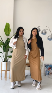 Dress Inner Dress Rib Aziza (M-L)/Dress wanita/Murah