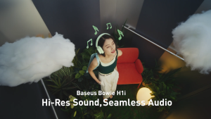 Baseus H1i Wireless Headphones Bluetooth Earphones Bluetooth 5.3 Stereo HiFi Music with Rotating Noise-Cancelling Microphone Sports Gaming Headset