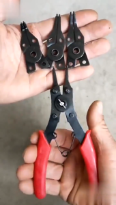 Supermarket Import Ekspor Tang Snap Ring 4 Pcs Set 4 in 1 Sti Stf Bti Btf Lurus Bengkok Buka Tutup Tang Circlip Plier Set Buka Tutup Snap Ring Lurus Tutup Tang Circlip Straight Close Multifungsi Snap Ring Tang Lengkap