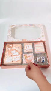 GiftBox Set 5in1 Tema Lazy Bear Buku Catatn Diary Book