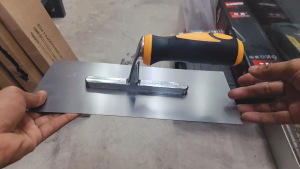 CN CHDL Heavy Duty Steel Plastering Cement Trowel 120MM (W) x 280MM (L) - Rubber Grip Handle