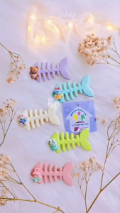 Set 5 kẹp tóc bé gái xương cá hoạt hình xinh xắn phụ kiện tóc mái nữ cao cấp - thương hiệu Vợ Chồng Tôi