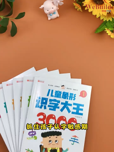 儿童象形识字大王3000字（全套6册）彩图注音 3-8岁幼儿衔接语文启蒙 学前象形识字 Children Kindy Chinese Character Pinyin Learning Book Buku WeBuild