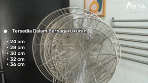 Saringan Minyak Goreng Stainless Serokan Gorengan Tebal Gagang Kayu