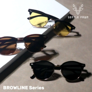 Gentle Fawn Kacamata Hitam Sunglasses Polarized Half Frame Series Bahan Tr90+Metal Model Club Master Fashion Pria Wanita Trendy