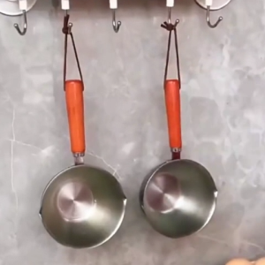 300ML Mini Oil Pot 304 Stainless Steel Tiny Pot Small Butter Pot Oil Splashing Small Pot