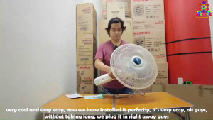 Mitsubishi Kipas Angin Dinding - 16 inch - W16GUWH - FREE ONGKIR Jabodetabek