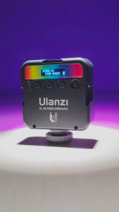 Ulanzi VL49 Rechargeable Mini RGB Light, Portable LED VDO Light with RGB, LED RGB, LED RGB Light, LED Pocket Light, LED Light for Video, LED Light for Camera