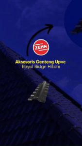 Zehn Aksesoris Genteng Upvc Royal Ridge Hitam