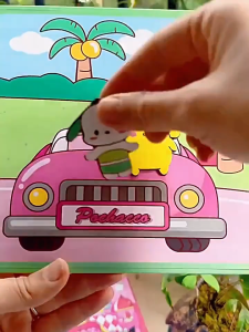 Mamibayi Diy Quiet Book Sanrio Busy Buku Aktivitas Bayi Magnet Motif Kuromi Melody Cinnamoroll Pochacco Hello Kitty